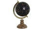 DKD Home Decor Globo Terráqueo Constelación en PVC y Mango