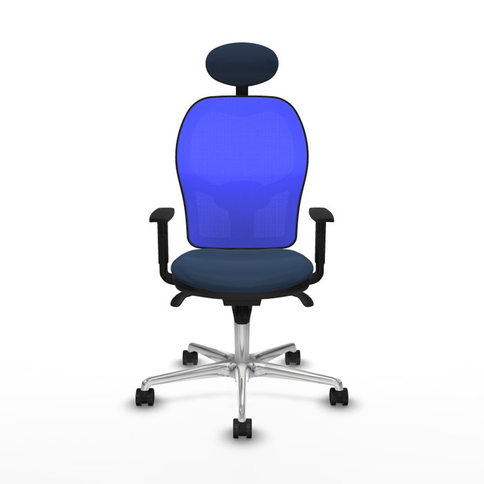 PIQUERAS Y CRESPO Silla de oficina Jorquera con mecanismo sincro, azul
