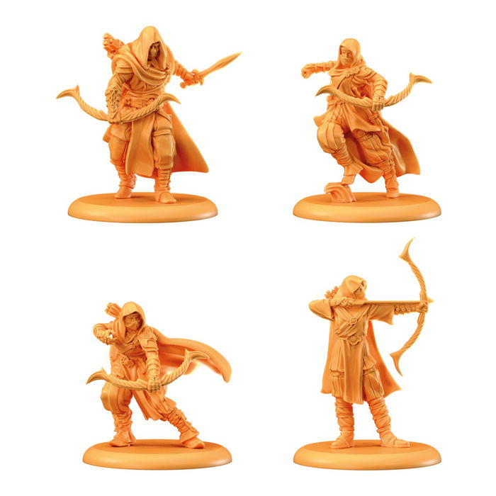 CMBYN A Song of Ice and Fire: Sand Skirmishers Unit Box - Juego de Miniaturas de Mesa, Refuerzo Casa Martell con 12 Figuras, Carta y Bandeja