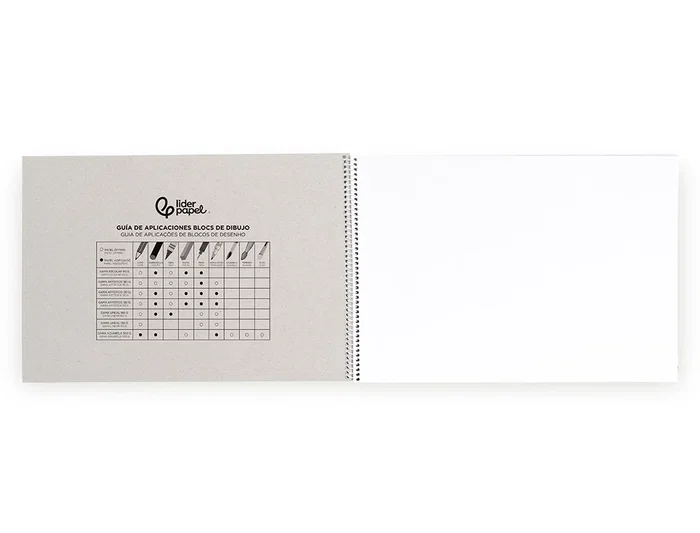 Liderpapel Bloc Dibujo Escolar Espiral 230x325mm 20 Hojas 90 gr/m² Sin Recuadro