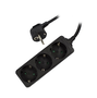EWENT Regleta EW3959 de 3 Tomas, Negro