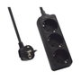 EWENT Regleta EW3959 de 3 Tomas, Negro