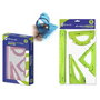 Bismark Set 4 Reglas PVC Flexibles 325010 Multicolor (Incluye Transportador, Triángulos y Regla) Ideal Estudiantes