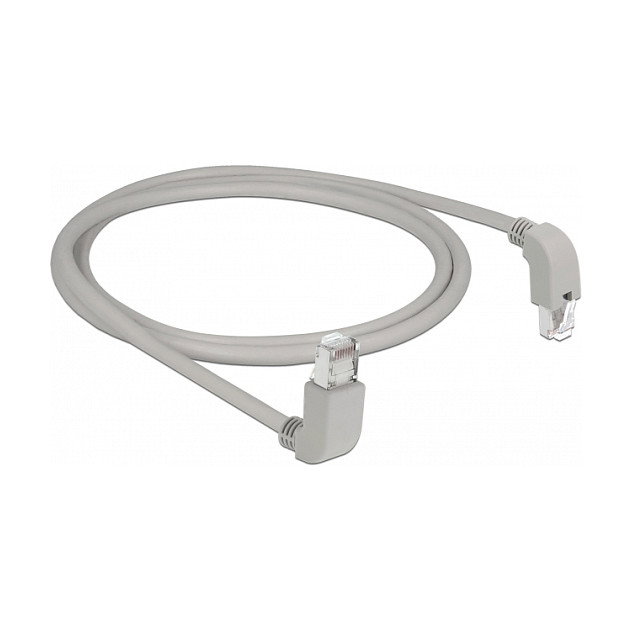 DeLOCK Cable de red RJ45 Cat.6A S/FTP 1 m con conectores angulares DeLOCK Cable de red RJ45 Cat.6A S/FTP 1 m con conectores angulares