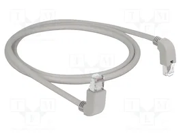 DeLOCK Cable de red Cat6a S/FTP 1 m con conectores RJ45 angulados