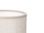 Giftdecor Lámpara Sobremesa Cilíndrica Relieve Blanca 13x27x13cm (Set de 12)