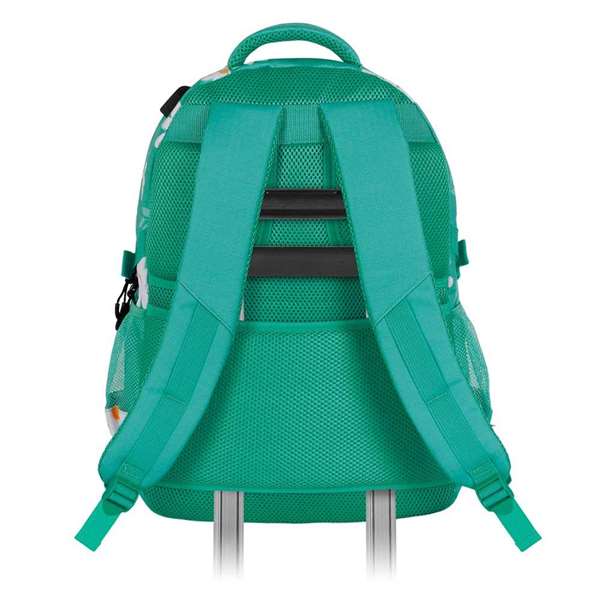 Karactermania Mochila OMP! Run. Plus FAN Blooming 44x34x21 cm, Gran Capacidad, 3 Compartimentos, Puerto USB, Ripstop, Turquesa