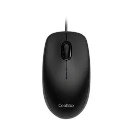 COOLBOX Ratón Óptico U01 Negro 1600 DPI USB
