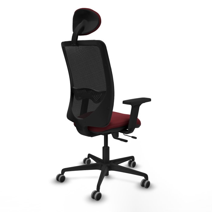 PIQUERAS Y CRESPO Silla de oficina Zulema con mecanismo Sincro/Traslack, Granate y Negro PIQUERAS Y CRESPO Silla de oficina Zulema con mecanismo Sincro/Traslack, Granate y Negro