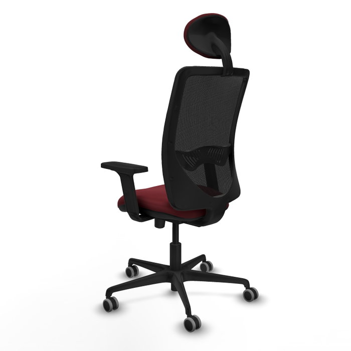 PIQUERAS Y CRESPO Silla de oficina Zulema con mecanismo Sincro/Traslack, Granate y Negro PIQUERAS Y CRESPO Silla de oficina Zulema con mecanismo Sincro/Traslack, Granate y Negro