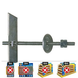 Celo Basculante M4 con Arandela y Tuerca (Caja 100 Unidades)