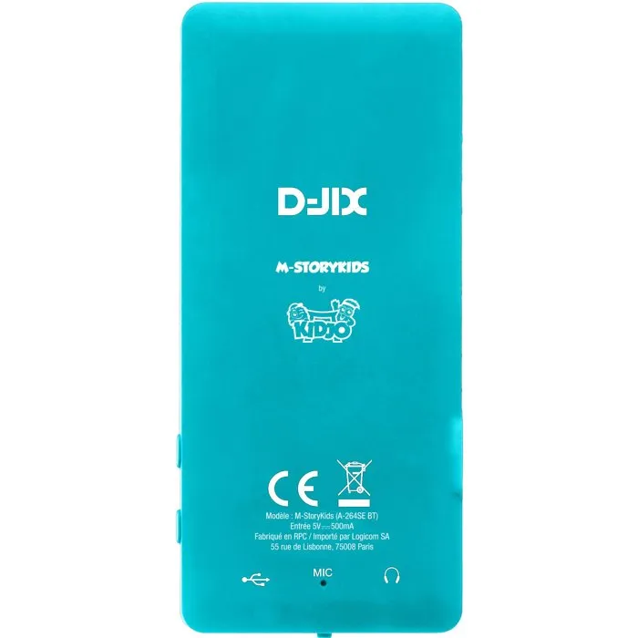 D-Jix M-STORYKIDS Reproductor de Cuentos Infantiles con Pantalla de 2,4", Bluetooth, Más de 150 Cuentos Integrados, 25h Autonomía, 4 GB, USB-C