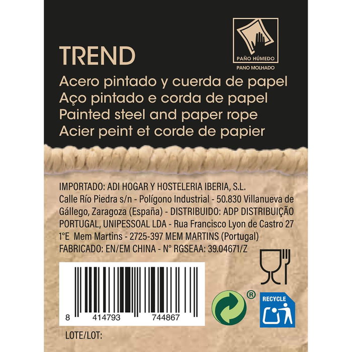 Cesta Baja Acero Carbono Trend Quid 26,5-35x20x12-15,5 cm Cesta Baja Acero Carbono Trend Quid 26,5-35x20x12-15,5 cm