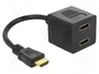 DeLOCK Adaptador HDMI macho a 2x HDMI hembra, 0,2 m