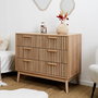 Home Deco Factory Cómoda Klaus 3 Cajones Natural 90x49x79 cm