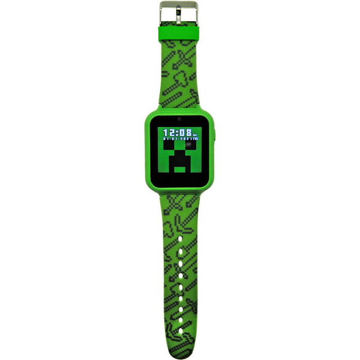 KIDS LICENSING Reloj inteligente oficial Minecraft con cámara selfie, grabadora de voz, alarma, cronómetro y calculadora para niños +3 años 12x8x8cm KIDS LICENSING Reloj inteligente oficial Minecraft con cámara selfie, grabadora de voz, alarma, cronómetro y calculadora para niños +3 años 12x8x8cm