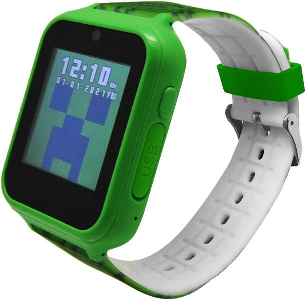 Kids Euroswan Reloj Juguete Interactivo Multifunción Minecraft para Niños, Edad 3-99 años, Emite Sonidos y Luces Kids Euroswan Reloj Juguete Interactivo Multifunción Minecraft para Niños, Edad 3-99 años, Emite Sonidos y Luces