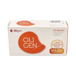 IFIGEN Oligen DHA 80% TG Enzimático 60 Cápsulas para el Cerebro y la Visión