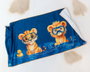 KioKids Toalla Playa Microfibra Safari fun Azul 75 x 150 cm