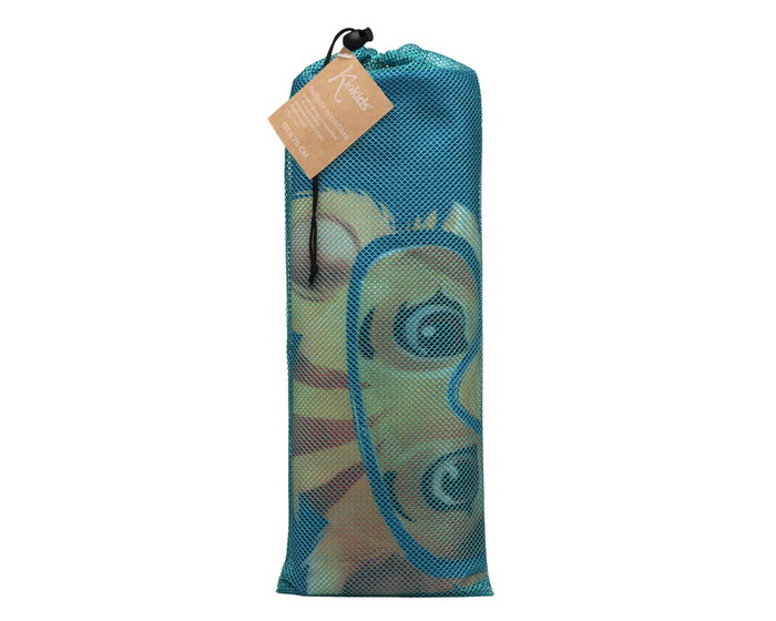 KioKids Toalla Playa Microfibra Safari fun Azul 75 x 150 cm