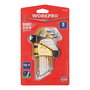 Workpro Juego de 9 Llaves Torx de Seguridad T10-T50 Acero Cromo-Vanadio Amarillas