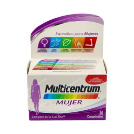 Multicentrum Mujer Complemento Alimenticio Vitaminas y Minerales 30 Comprimidos