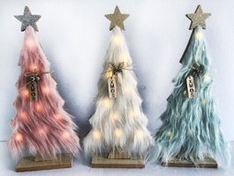 DKD Home Decor Árbol de Navidad LED en Surtido de Colores