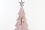 DKD Home Decor Árbol Navidad Beige 6 x 40 x 19 cm (6 Unidades) - Poliester, MDF, LED