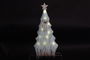 DKD Home Decor Árbol Navidad Beige 6 x 40 x 19 cm (6 Unidades) - Poliester, MDF, LED