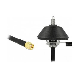 DeLOCK Base de antena M6 con cable RG-58 C/U de 3 m y conector SMA