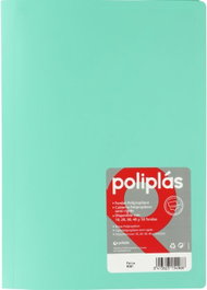 GRAFOPLAS Carpeta de Fundas Soldadas Opacas Verde Agua Folio