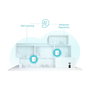 TP-Link Deco X50 (2-Pack) AX3000 Sistema Mesh Wi-Fi 6 para Toda la Casa, Blanco, 574 + 2402 Mbps, Control Parental, 3 Puertos LAN