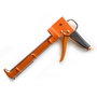 Unecol Pistola Silicona Profesional Reforzada Naranja