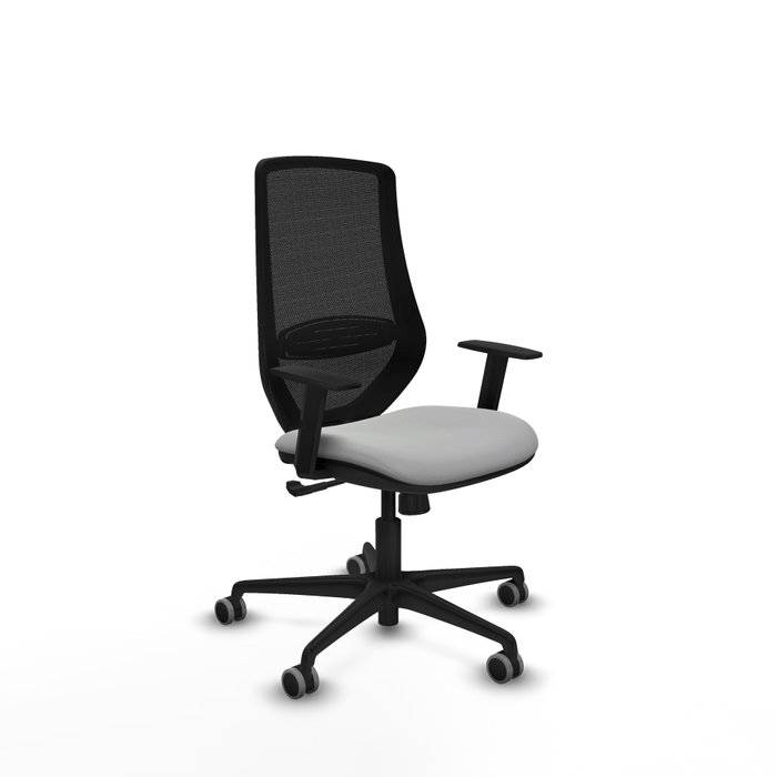 PIQUERAS Y CRESPO Silla de oficina Mardos con mecanismo Sincro, Gris claro y Negro PIQUERAS Y CRESPO Silla de oficina Mardos con mecanismo Sincro, Gris claro y Negro