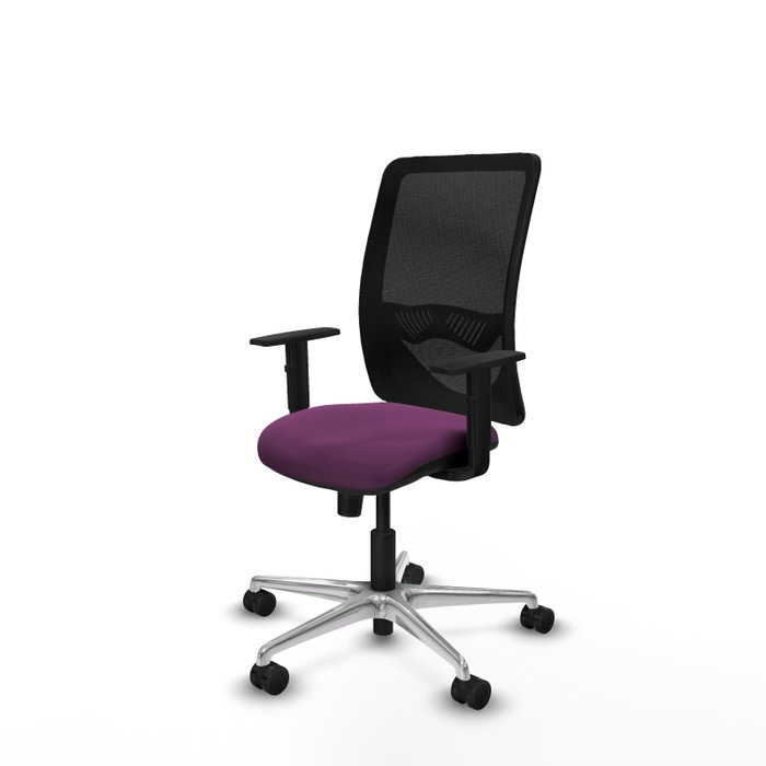 PIQUERAS Y CRESPO Silla de oficina Zulema con mecanismo Sincro, Morado y Negro PIQUERAS Y CRESPO Silla de oficina Zulema con mecanismo Sincro, Morado y Negro