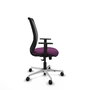 PIQUERAS Y CRESPO Silla de oficina Zulema con mecanismo Sincro, Morado y Negro