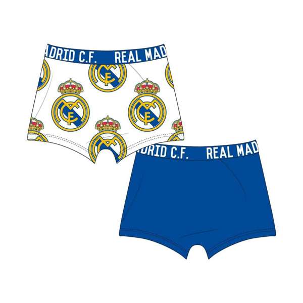 Cerdá Pack Boxer Single Jersey 2 Piezas Real Madrid T04/05-T06/08 Cerdá Pack Boxer Single Jersey 2 Piezas Real Madrid T04/05-T06/08