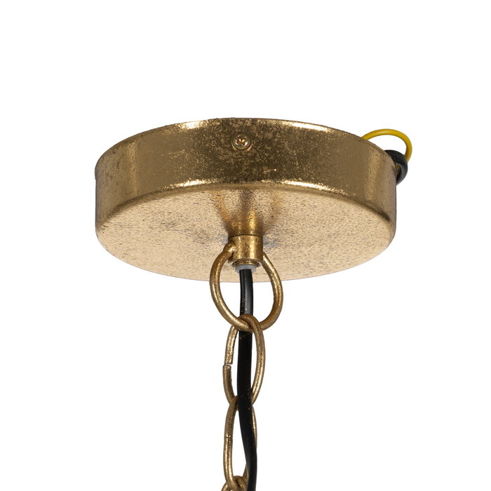 Lámpara Techo Natural Madera-Metal 45 X 45 X 58 cm