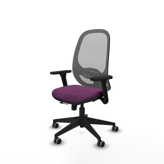 PIQUERAS Y CRESPO Silla de oficina Cilanco con mecanismo Sincro/Traslack, Morado y Gris PIQUERAS Y CRESPO Silla de oficina Cilanco con mecanismo Sincro/Traslack, Morado y Gris