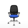 PIQUERAS Y CRESPO Silla de oficina Cilanco Azul con Malla Negra