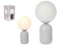 Giftdecor Lámpara Bola Gris Cerámica 15x28.5x15 cm (Set de 4)