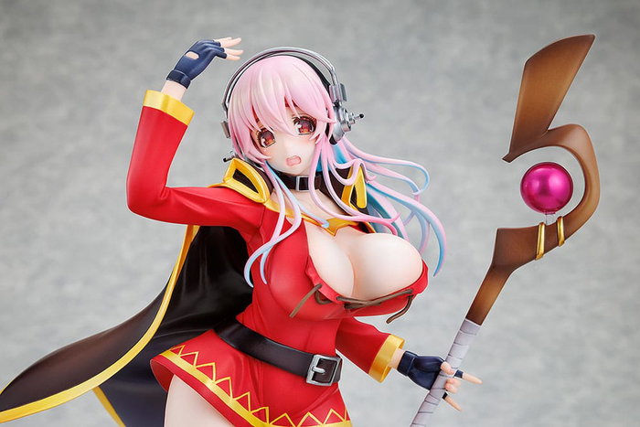 Super Sonico x Konosuba Estatua PVC 1/7 Super Sonico Megumin collaboration Ver. 25 cm
