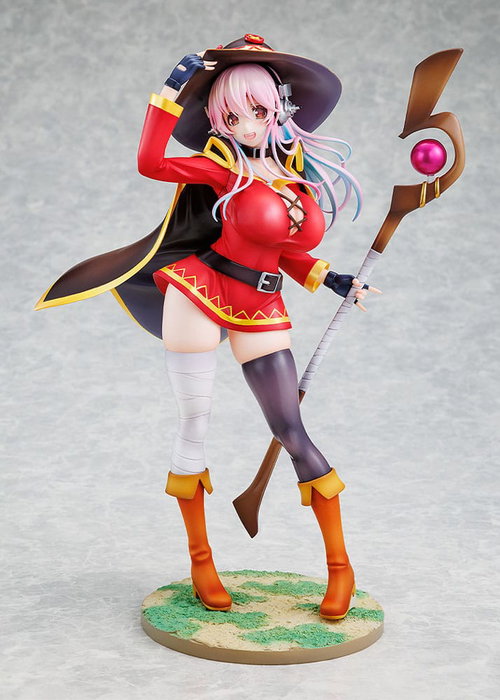 Super Sonico x Konosuba Estatua PVC 1/7 Super Sonico Megumin collaboration Ver. 25 cm