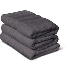 Lovely Home Juego de 3 toallas 50x100 cm Gris antracita - Lote de toallas