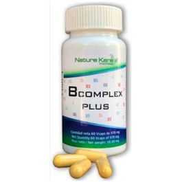 NATURE KARE WELLNESS B Complex Plus 60 Cápsulas - Mantenimiento Cerebral y Sistema Nervioso, Ayuda en Estrés
