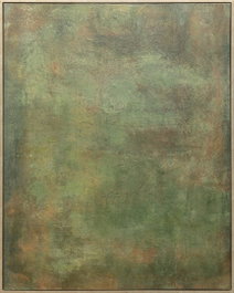 DKD Home Decor Cuadro Lienzo Moderno Pintado a Mano Verde 120x4,5x150 cm