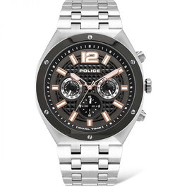 Police PL.15995JSTU-61M con correa de acero inoxidable gris