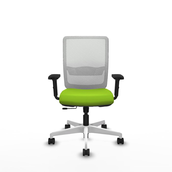 PIQUERAS Y CRESPO Silla de oficina Haches color Pistacho y Blanco PIQUERAS Y CRESPO Silla de oficina Haches color Pistacho y Blanco