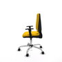 PIQUERAS Y CRESPO Silla de oficina Elche Amarillo con Brazos 1D