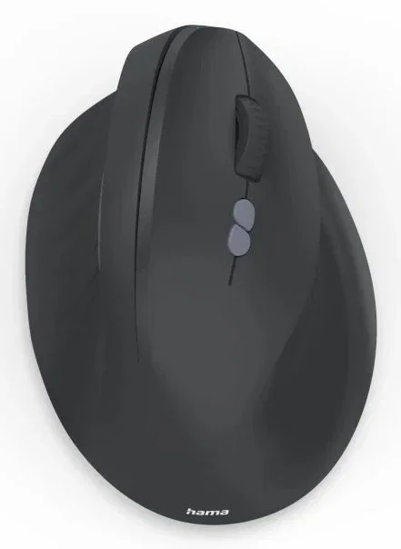 Hama EWM-500R Ratón Vertical Ergonómico Inalámbrico Negro